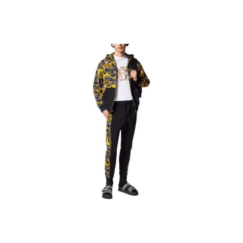 VERSACE JEANS COUTURE Baroque print Zip up Hoodie-1