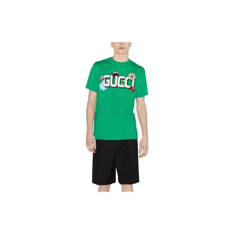 GUCCI T Shirts Men Green-1
