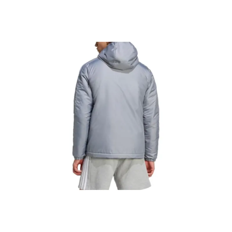 Adidas Free Shipping With AdiClub Essentials 3-Stripes Insulated Hooded Jacket-4