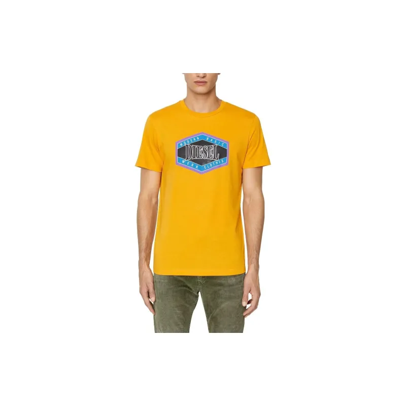 DIESEL T Shirts Men Yellow-1