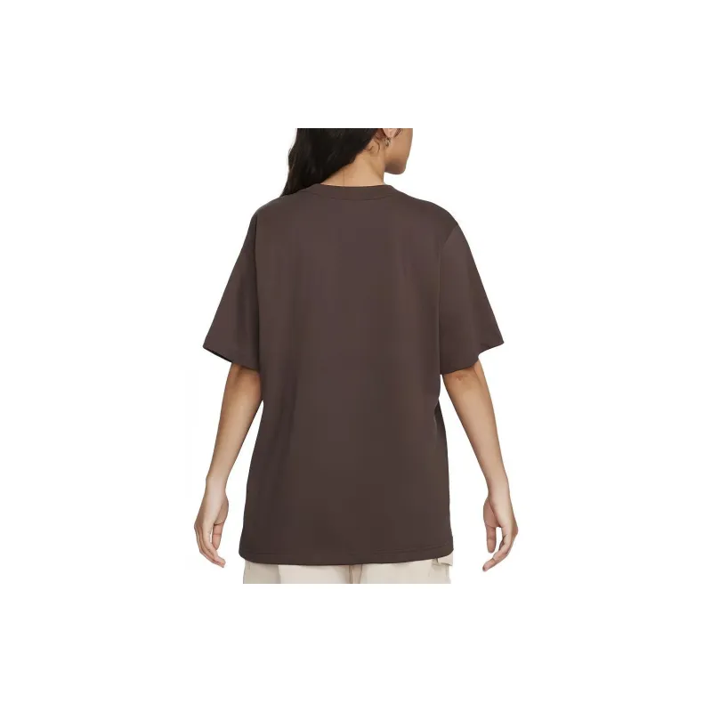 Nike Sportswear Essentials Series Drop Shoulder Sleeve T-Shirt Women's Brown-1