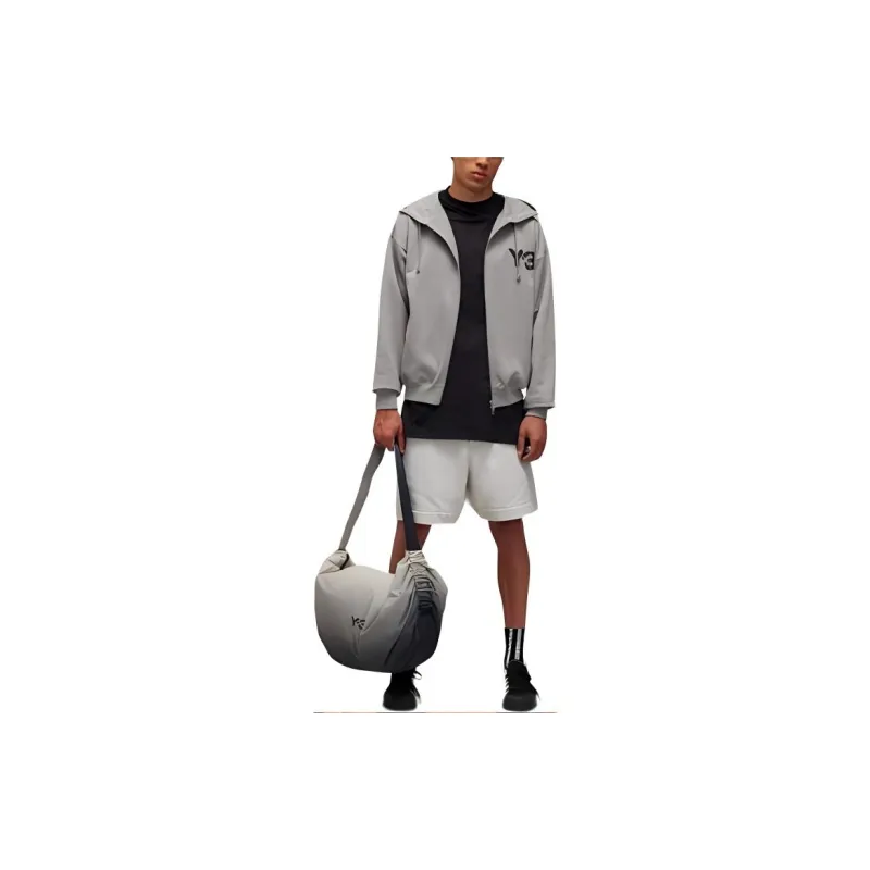Y 3 Logo print Cotton Hoodie-3