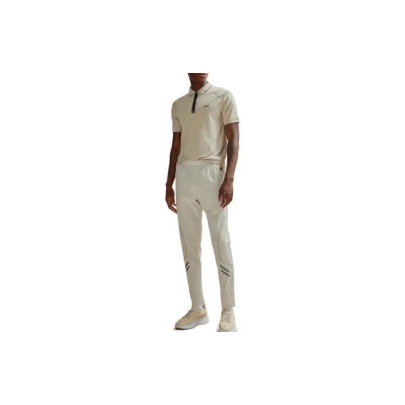 HUGO BOSS Zip Placket Stretch Slim Fit Polo Shirt-2