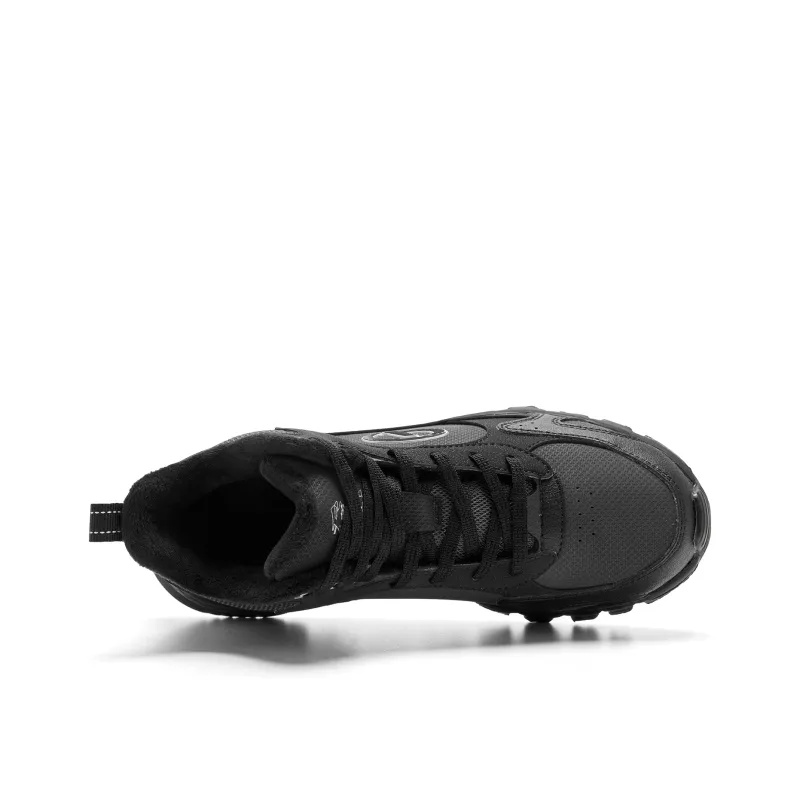 QIAODAN Casual Shoes Women's High Top Black/Lightning Gray-3