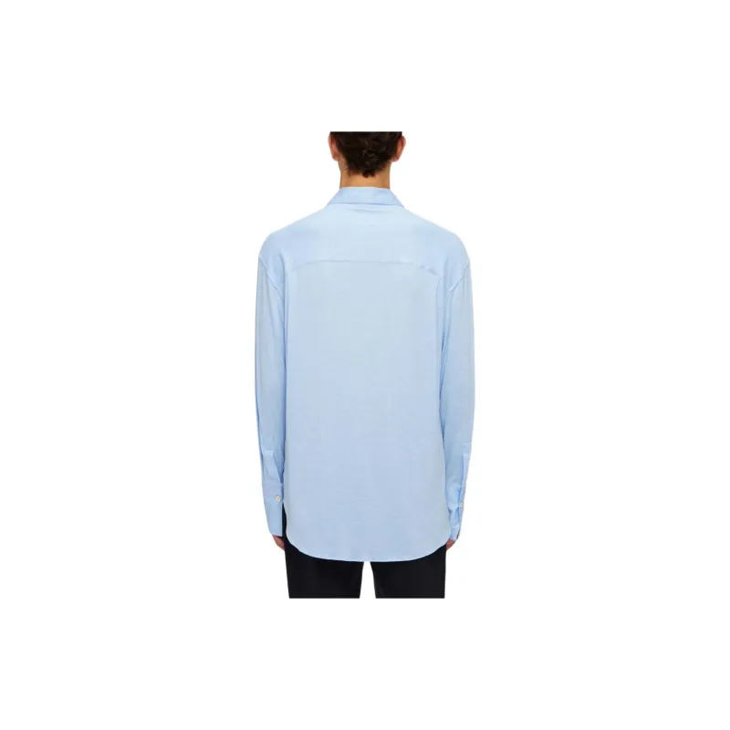 Ferragamo Logo Embroidery Long Sleeved Shirt-3
