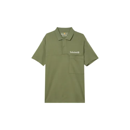 Timberland Polo Shirts Men Khaki Green