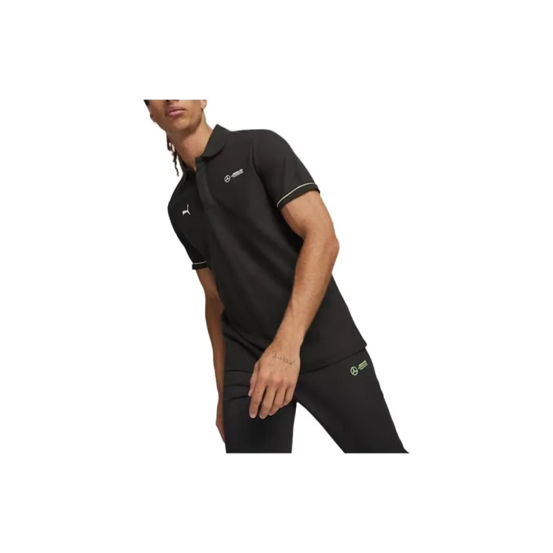 PUMA Mercedes AMG Petronas F1 Polo Shirts Men Black-3