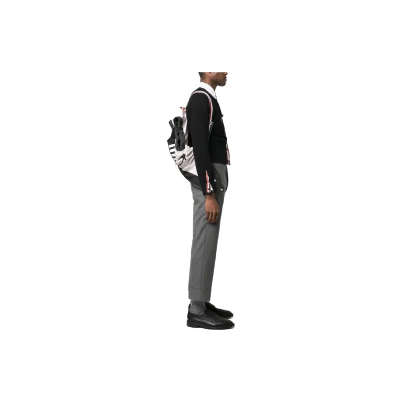 THOM BROWNE Twill Down Filled 4 Bar Ski Vest-3