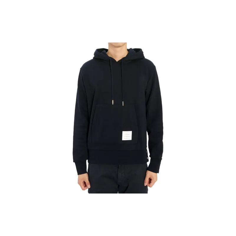 THOM BROWNE Striped Drawstring Hoodie-3