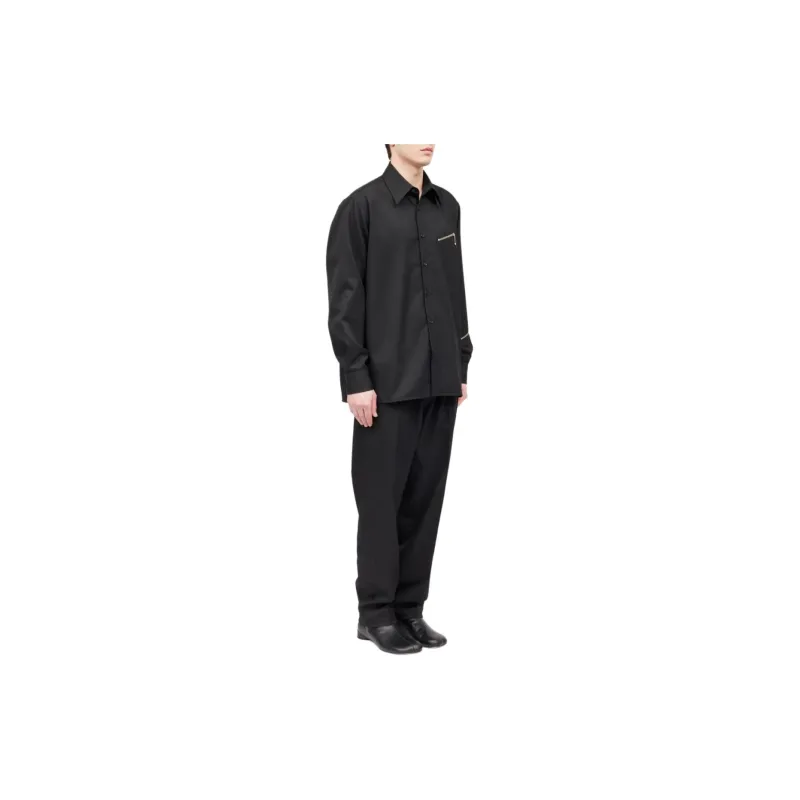MM6 Maison Margiela Zip detail Long sleeve Shirt-2