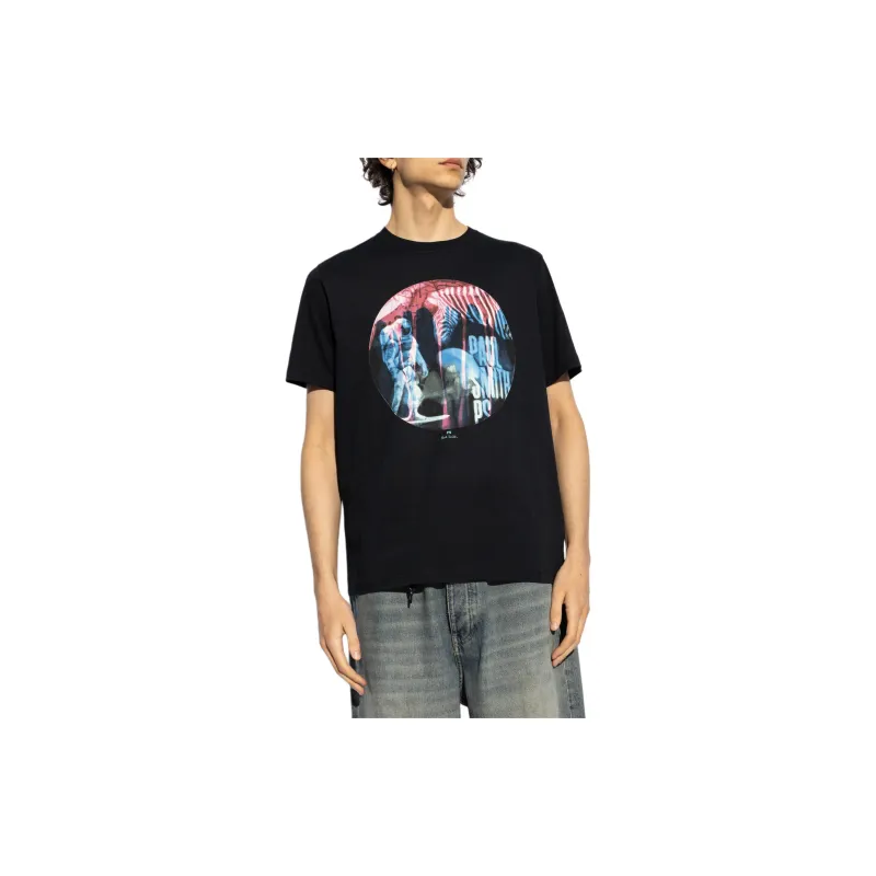 Paul Smith Astronaut print Cotton T shirt-2