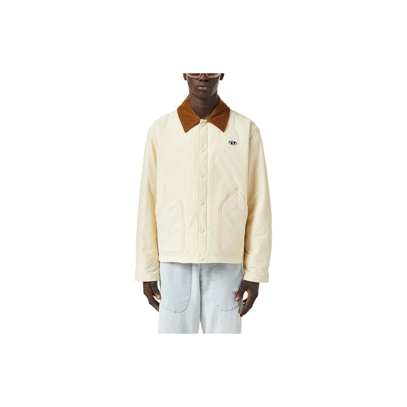 DIESEL Jackets Men White-2