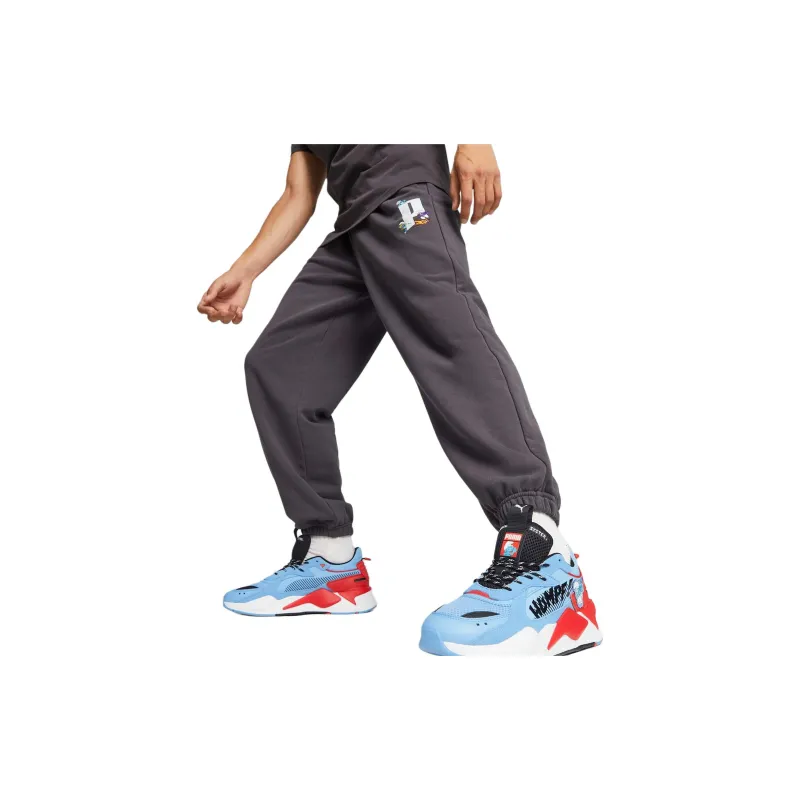 PUMA X THE SMURFS Knitted Sweatpants Men Charcoal Black-4