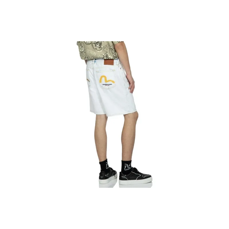 EVISU Denim Shorts Men White-4
