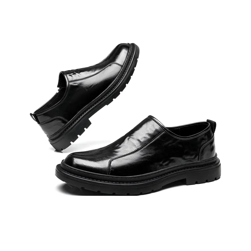 15 MINS Dress Shoes Men Low Top Black-2