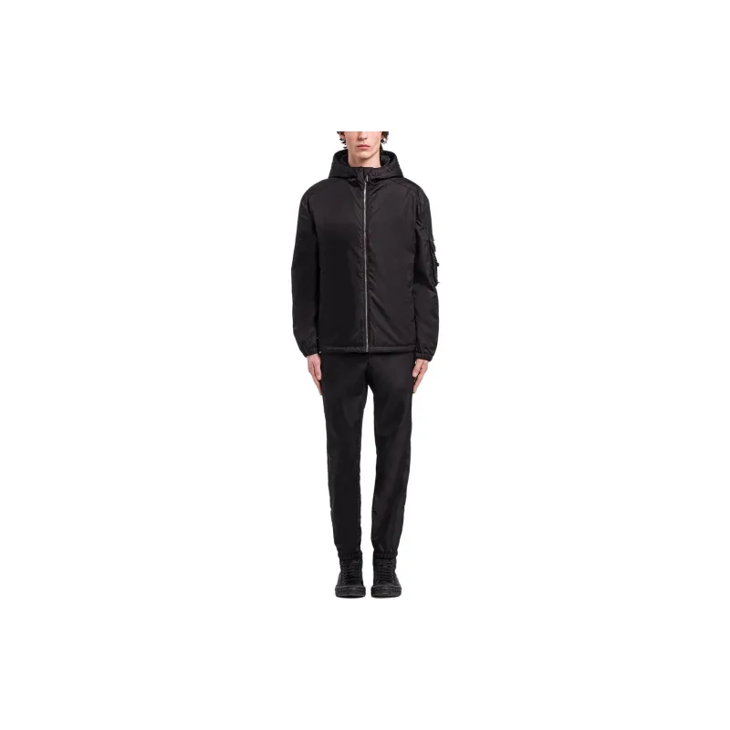 PRADA Zip Up Hooded Blouson Jacket-1