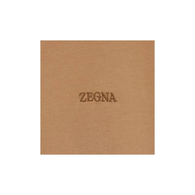 Ermenegildo Zegna Logo embroidered T shirt-3