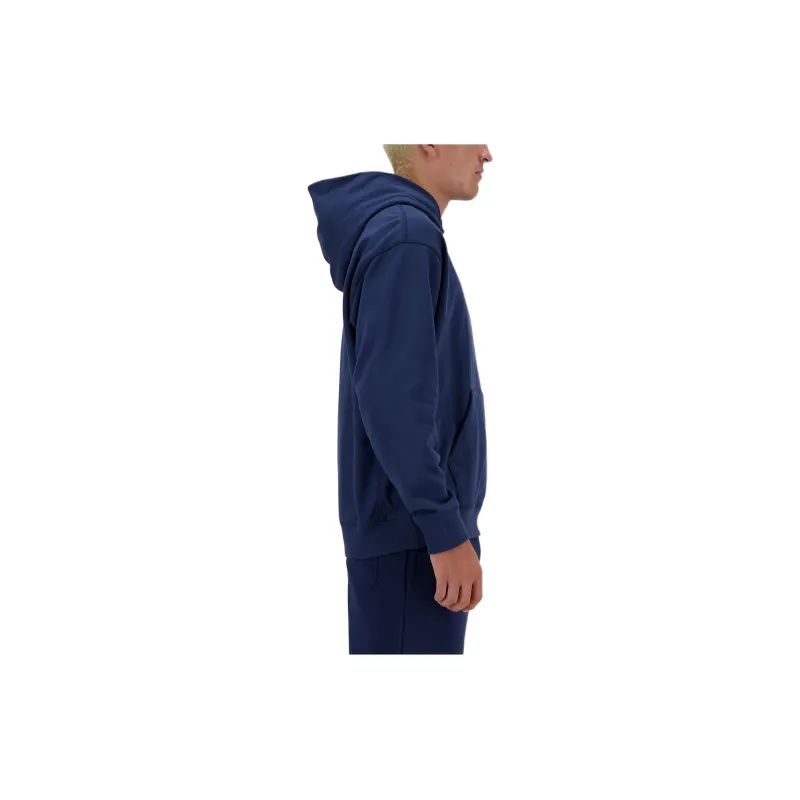 New Balance Athletics Embroidered Hoodie Sweatshirt Men's Marine Blue-4