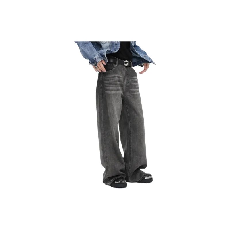 Voguo Relay Jeans Unisex Black Gray-4