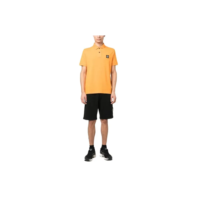 STONE ISLAND Polo Shirts Men Honey Citrus Orange-3