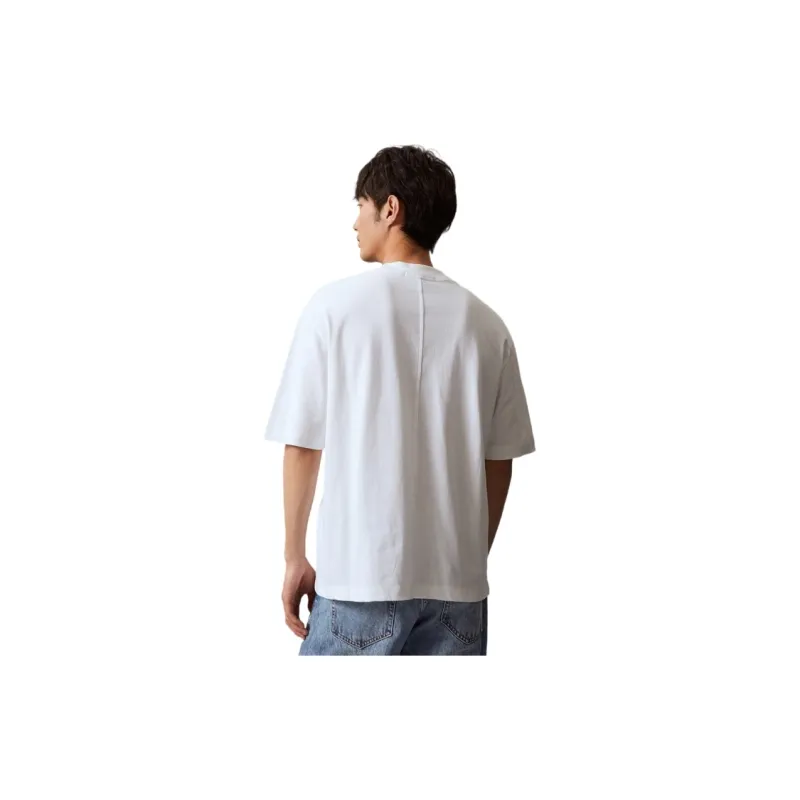 CALVIN KLEIN T Shirt Men's Moon White-3