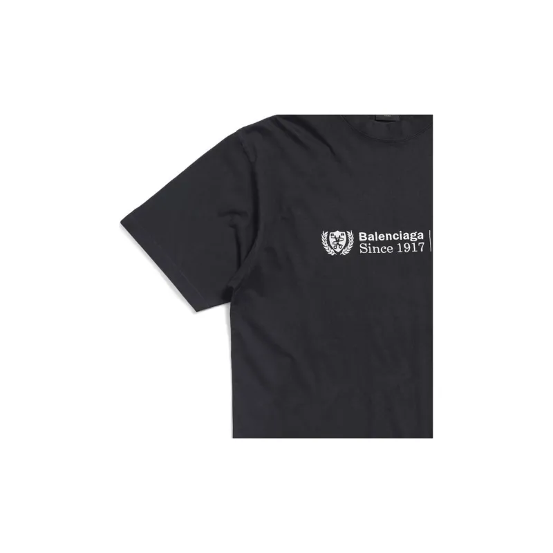Balenciaga T Shirt Regular Fit Unisex Black-3