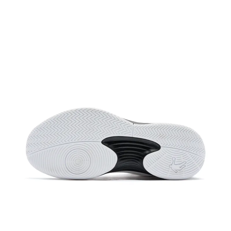 QIAODAN Basketball Shoes Men High Top Jordan White/Black-4