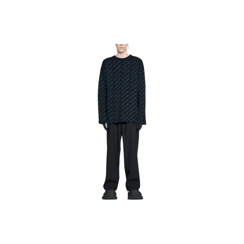 Balenciaga Sweaters Men Dark Blue-1