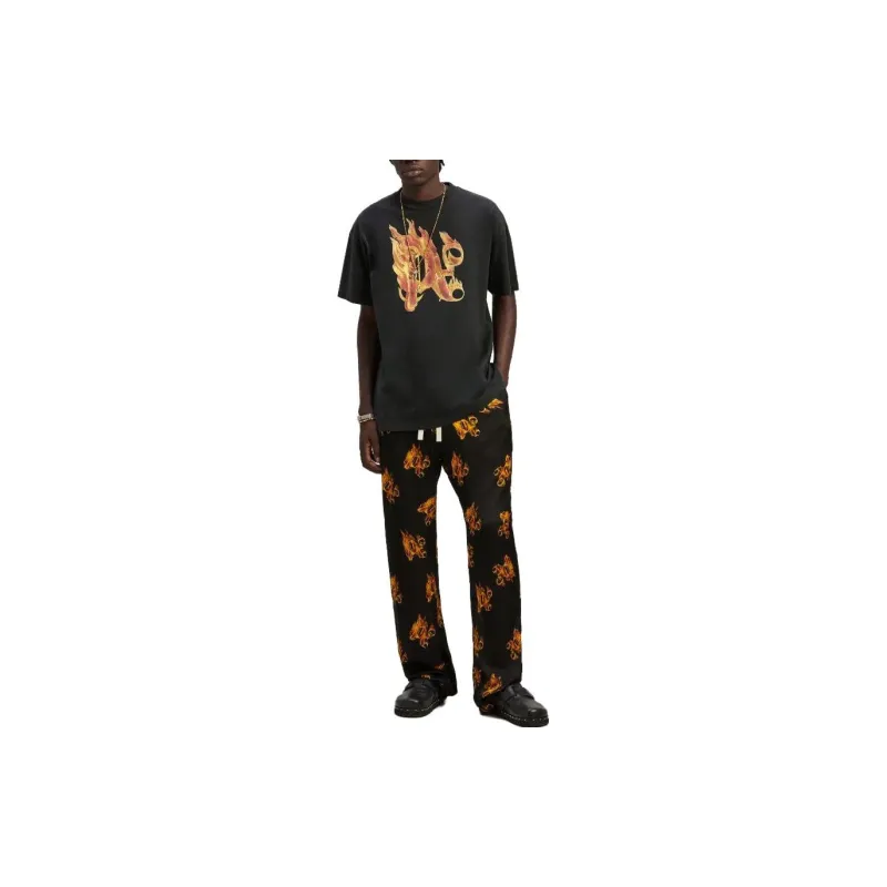 PALM ANGELS Burning Monogram T Shirt-4