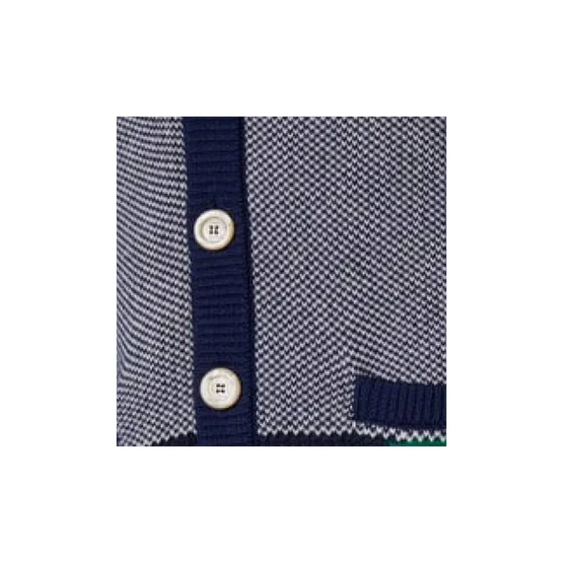 GUCCI Logo Intarsia Button Up Cardigan-5
