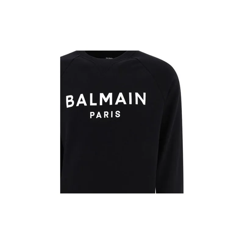 BALMAIN Logo Printed Crewneck Sweatshirt-6