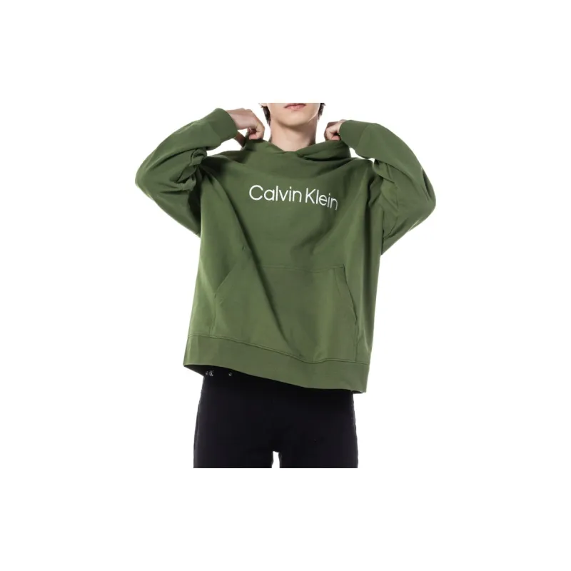 CALVIN KLEIN Simple Collection Sweatshirt Men's Olive Green-2