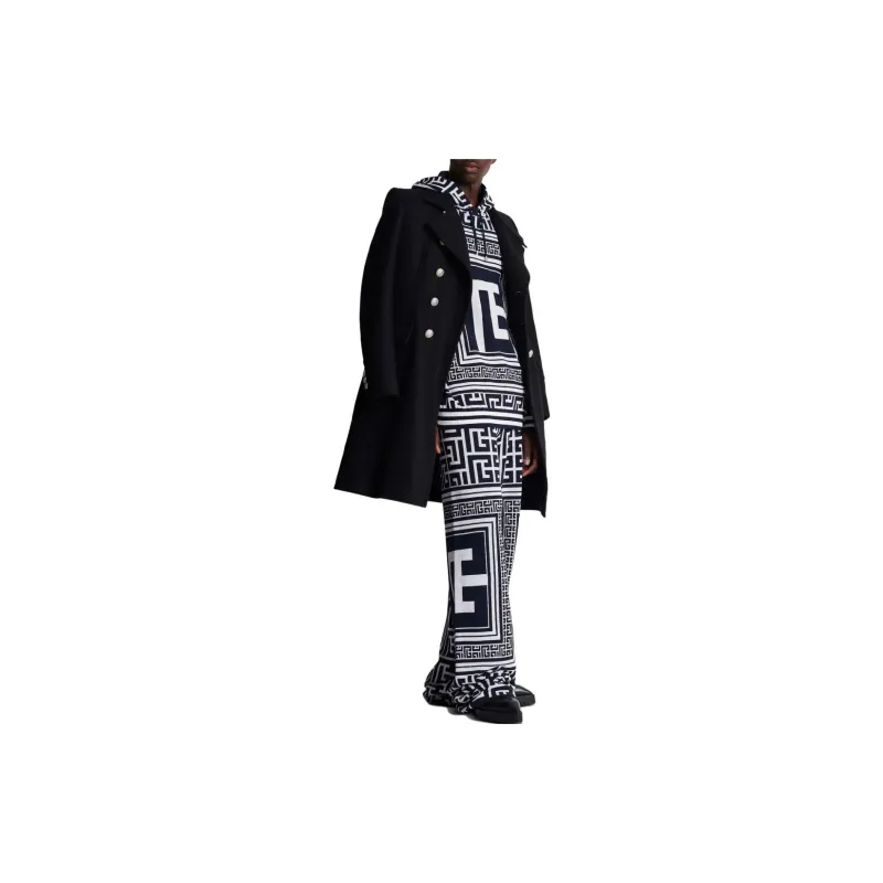 BALMAIN Monogram Hooded Sweatshirt-5