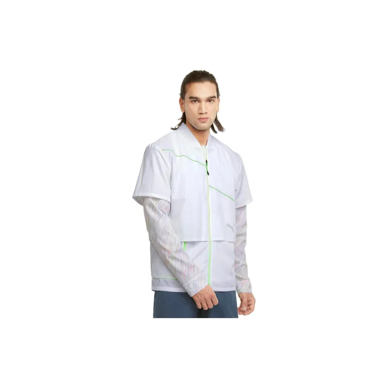 PUMA Ultra Woven Jackets Men White-2