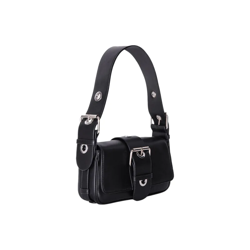By Far Eloise Leather Shoulder Bag-2