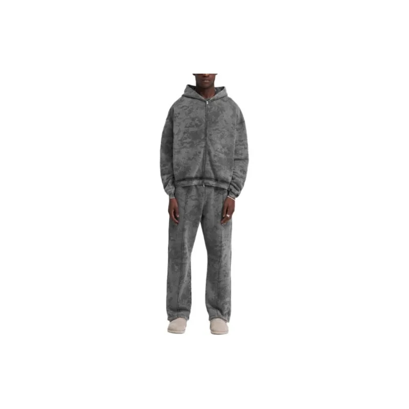 REPRESENT Heavyweight Initial Zip Hoodie Sweatshirt Men's Gray-1