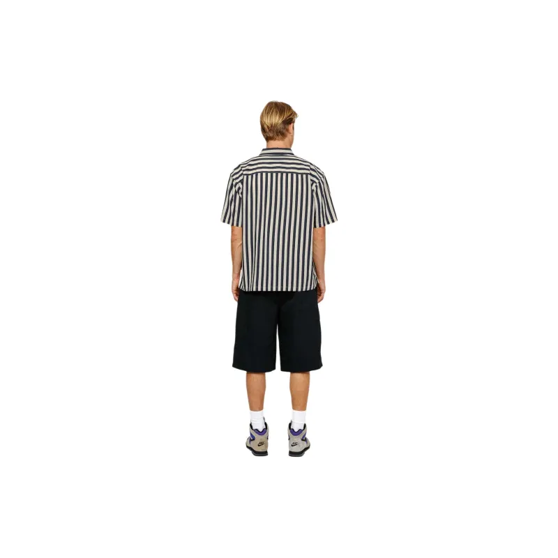 Stussy Boxy Flat Striped Hem Shirt-2