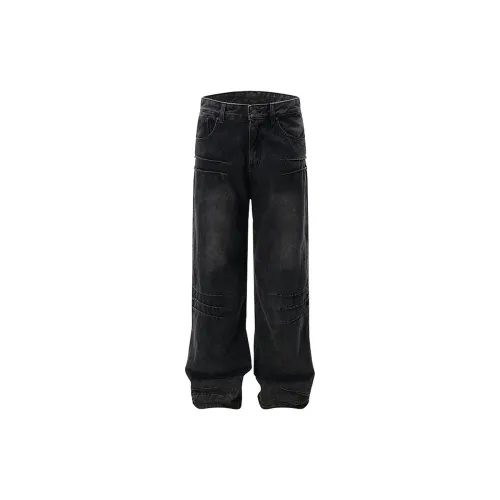 COOLALPACA Jeans Unisex Black Gray