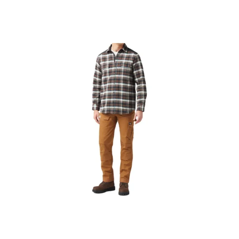 Dickies Shirts Men Chocolate Brown-1