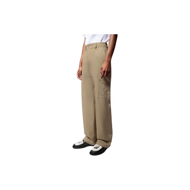 LOUIS VUITTON 1AFQB0 Cotton Workwear Pants-4