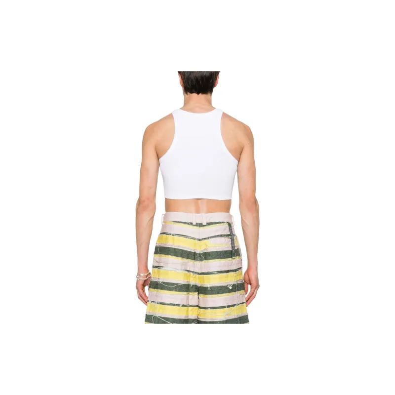 Vetements Cropped Racing Tank Top-2