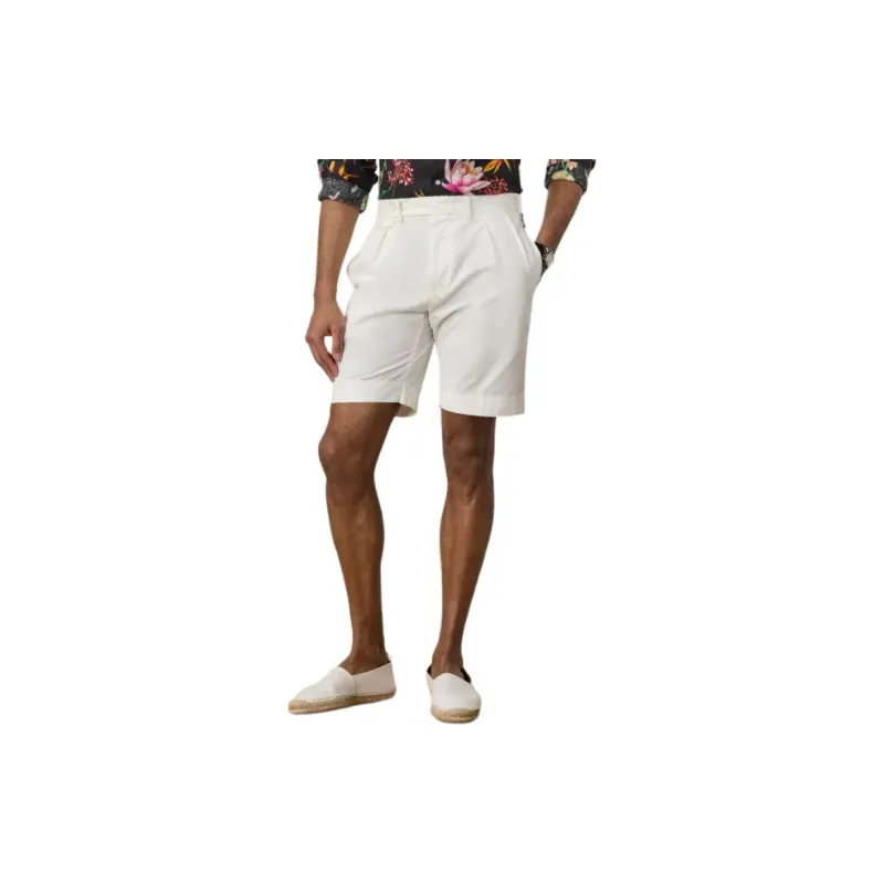Polo Ralph Lauren Pleated Poplin Tennis Short Casual Shorts Men's White-2