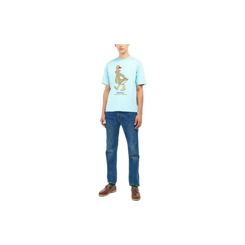 BARBOUR x NOAH T Shirt Unisex Blue-1