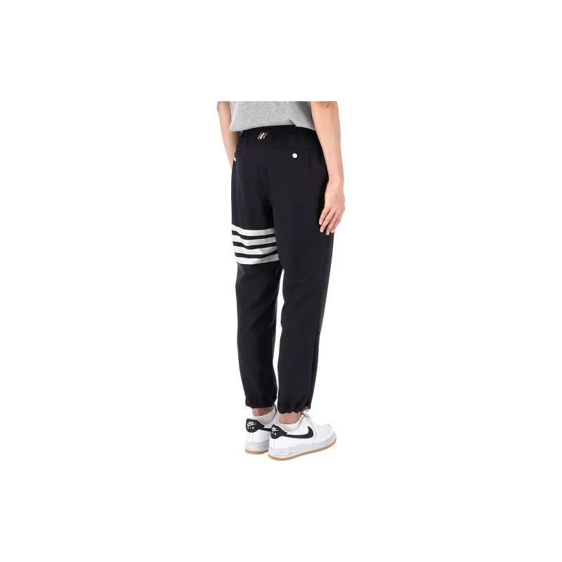 THOM BROWNE 4 Bar Elasticated Ankle Trousers-3
