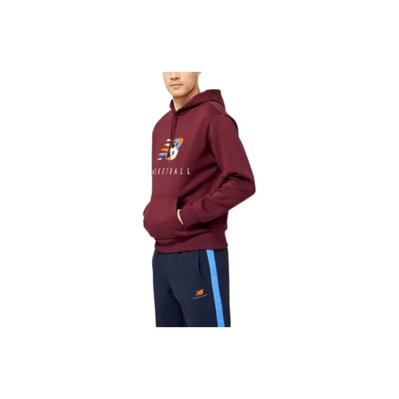 New Balance Hoops Classics Sweatshirts Men Red-1