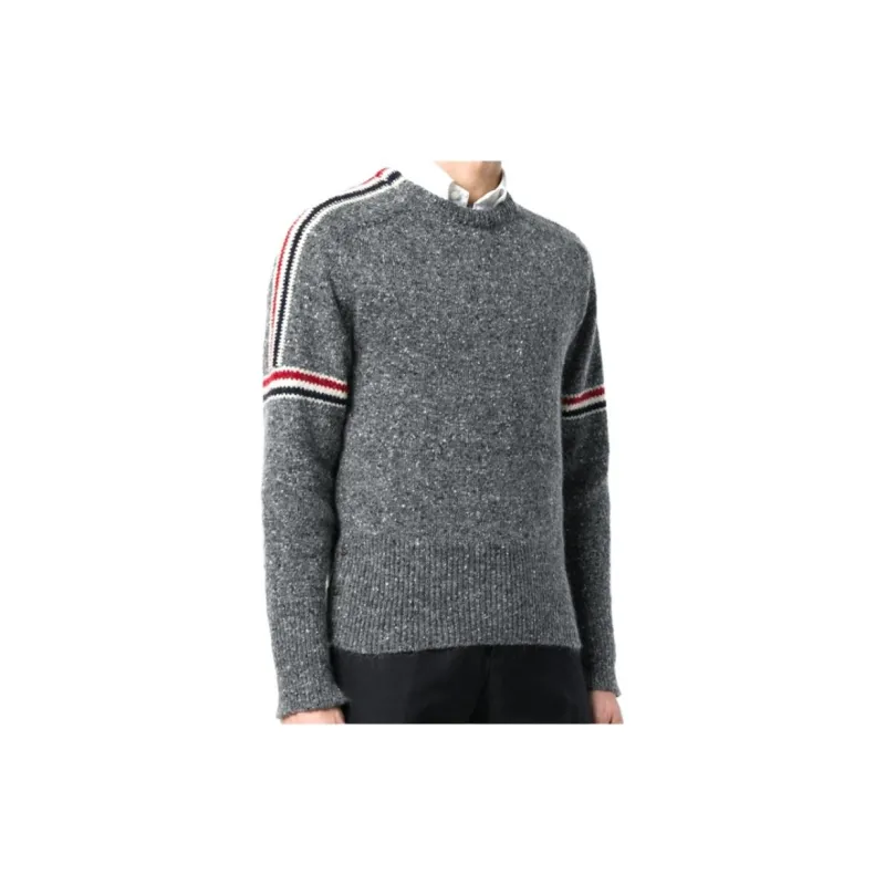THOM BROWNE· FW21 Sweater Men's Charcoal Gray-4