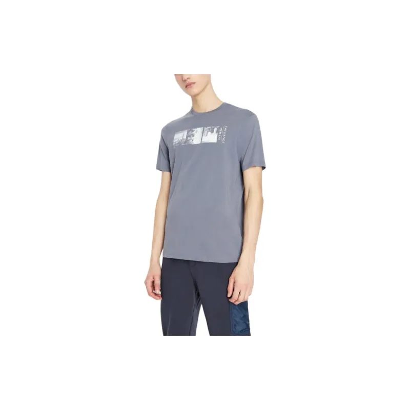 ARMANI EXCHANGEAE T Shirt Men's Light Gray-1