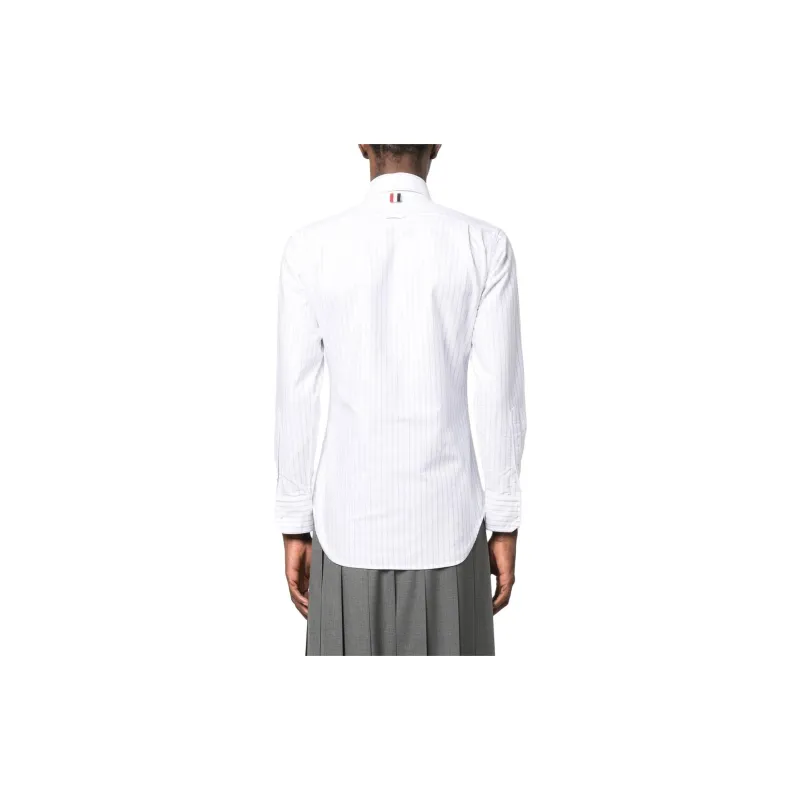 THOM BROWNE Pinstriped Buttoned Shirt-2