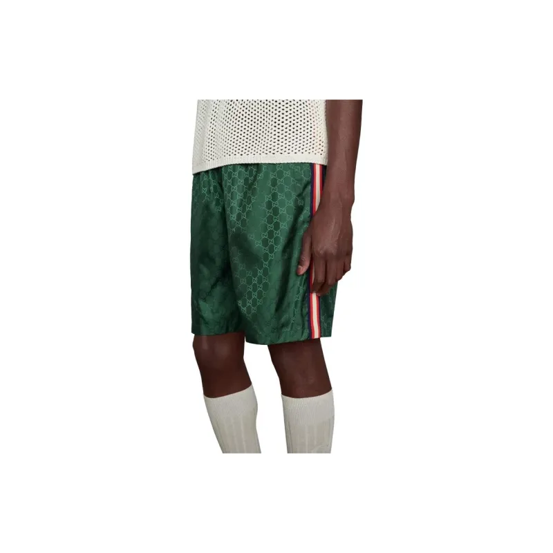 GUCCI Re Nylon Casual Shorts Men Green-2