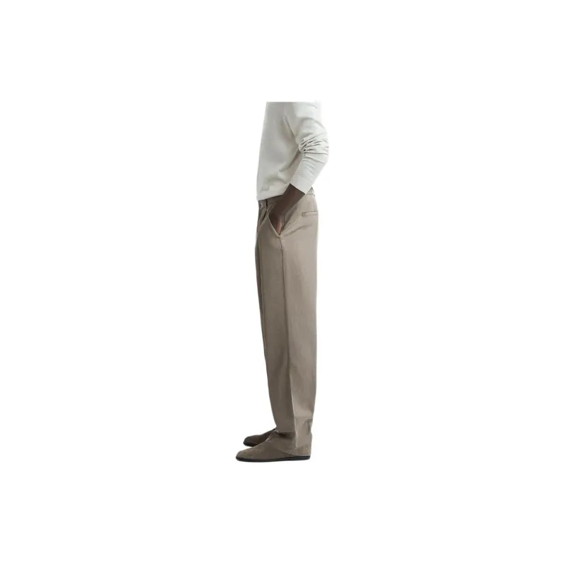 ZARA Suit Trouser Men's Dark Taupe-3